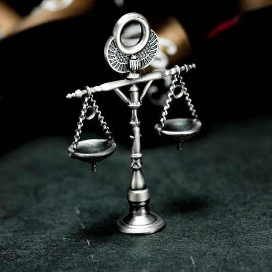 Anubis Balance Pendant - 925 Silver Handmade