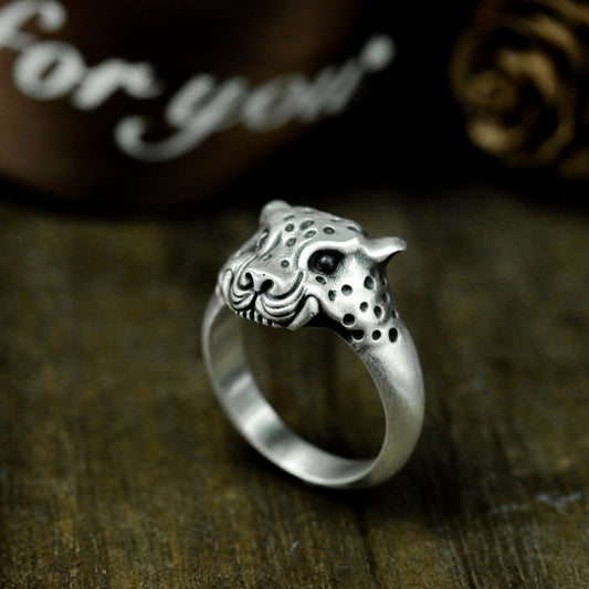 Minimalist Leopard Ring - 925 Sterling Silver Handmade