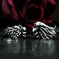 Angel & Demon Couple Rings Set - 925 Sterling Silver Handmade
