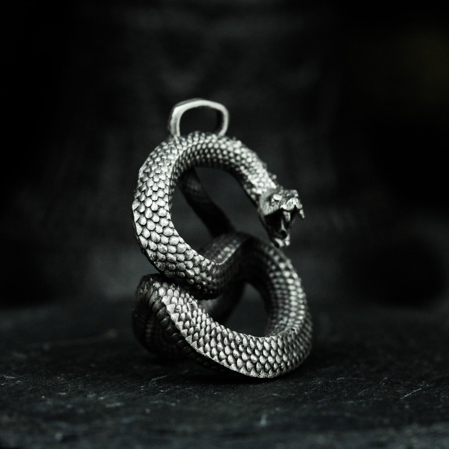 Roaring Python Pendant - 925 Silver Handmade
