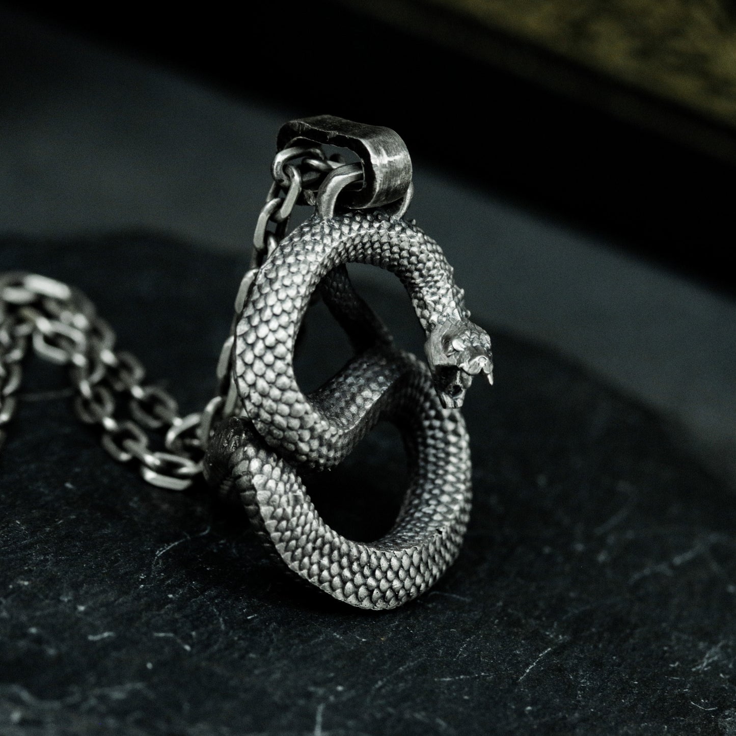 Roaring Python Pendant - 925 Silver Handmade