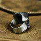Gothic Skull Ring - Handmade 925 Silver Military Design