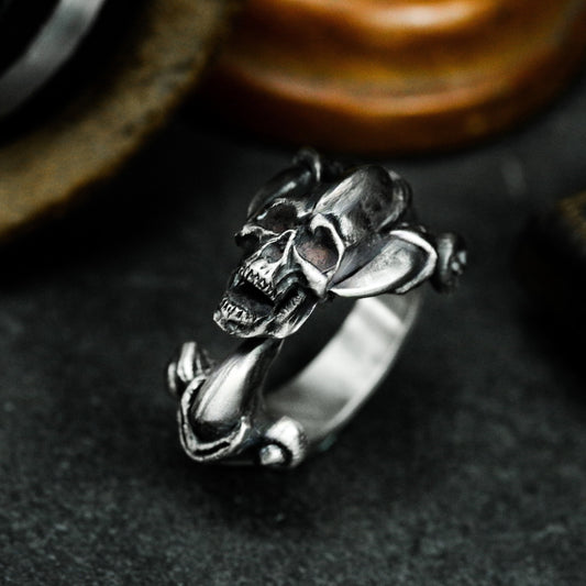 Eagle Claw Skull Ring ¨C 925 Sterling Silver Handmade