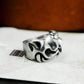 Shy Cat Ring - 925 Silver Handmade Playful Face