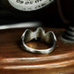 Winged Skull Gothic Ring - 925 Silver Handmade