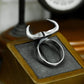 Geometric Bull Ring - 925 Silver Handmade Angular Strength