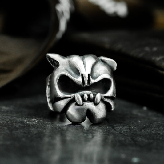 Shar Pei Dog Ring - 925 Silver Handmade