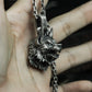 Wild Wolf King Pendant - 925 Silver Handmade