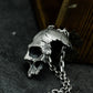 Broken Skull Pendant - 925 Silver Handmade Gothic Relic