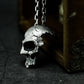 Broken Skull Pendant - 925 Silver Handmade Gothic Relic