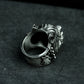 Bulldog Ring - 925 Silver Handmade Wrinkled Warrior