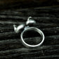 Ram Horn Power Ring - 925 Silver Handmade