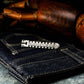 Mayan Scepter Tie Clip, Dragon Head, 925 Silver Handmade