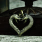 Serpent Heart Pendant ¨C Handmade 925 Silver Gothic Symbol Necklace