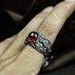 Lava Eruption Ring ¨C Handmade 925 Silver Magma Stone Claw Band