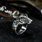 Wolf King Totem Ring - 925 Silver Handmade