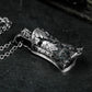 Carved Coffin Pendant - 925 Silver Handmade