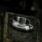Skull Band Ring ¨C 925 Silver Handmade