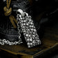 Cemetery Dog Tag Pendant - 925 Silver Handmade