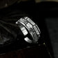 Broken Brick Wall Ring - 925 Silver Handmade