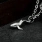Whale Ocean Pendant - 925 Silver Handmade