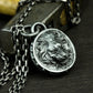 Lion Head Coin Pendant ¨C 925 Sterling Silver Handmade