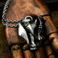 Fallen Angel Pendant with Spread Wings ¨C 925 Sterling Silver Handmade