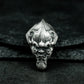 Mythical Beast Pendant with Fierce Expression - 925 Sterling Silver Handmade