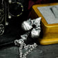 Inverted Heart Skull Pendant ¨C 925 Sterling Silver Handmade