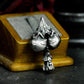 Inverted Heart Skull Pendant ¨C 925 Sterling Silver Handmade