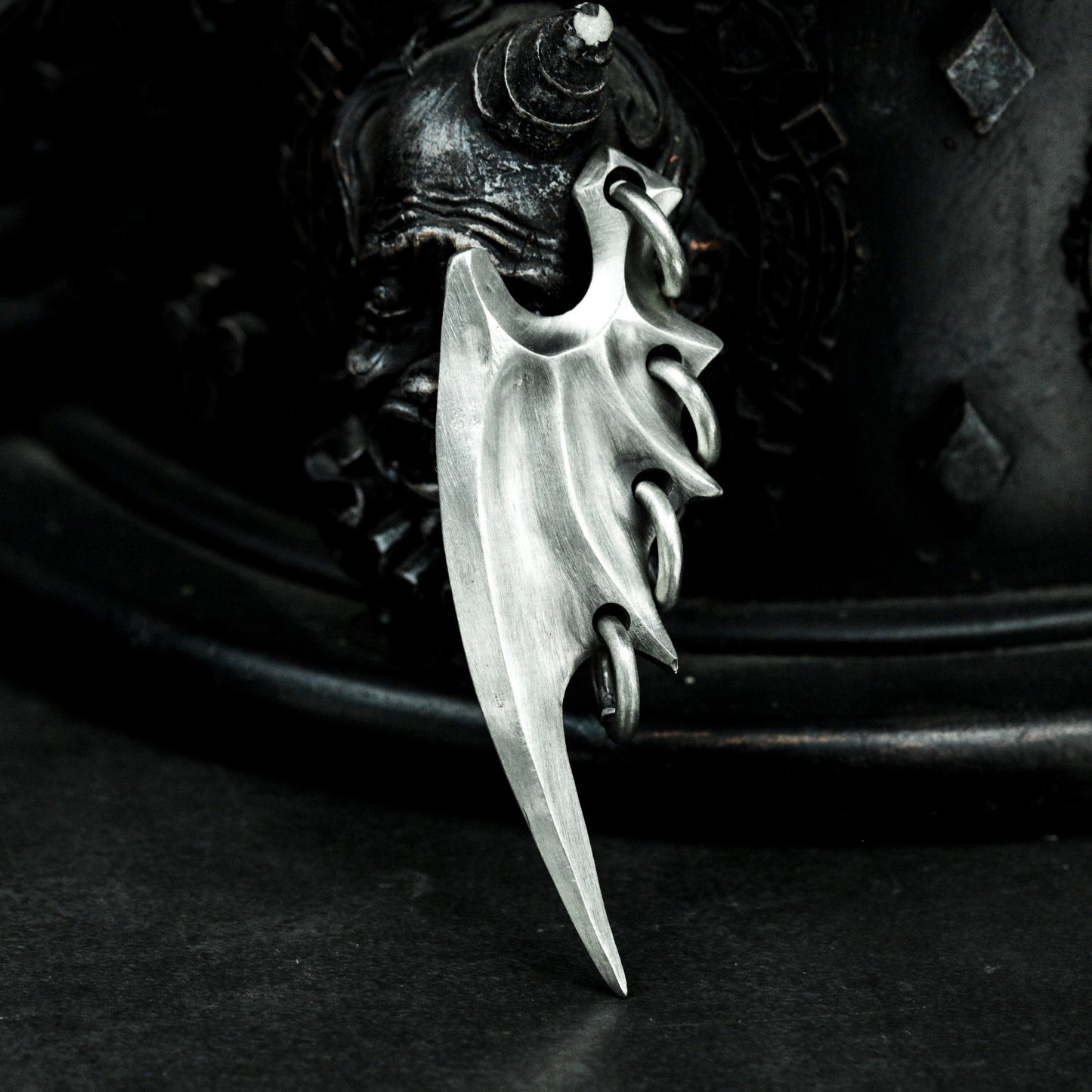 Dual-Style Bat Wing Pendant Set - 925 Sterling Silver Handmade