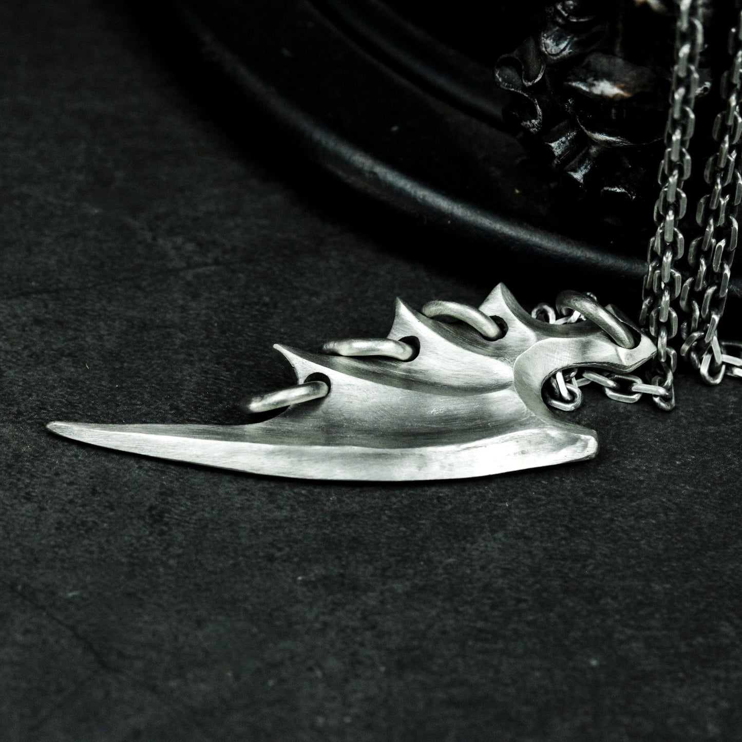 Dual-Style Bat Wing Pendant Set - 925 Sterling Silver Handmade