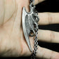 Dual-Style Bat Wing Pendant Set - 925 Sterling Silver Handmade