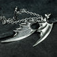 Dual-Style Bat Wing Pendant Set - 925 Sterling Silver Handmade