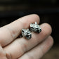 Saber-toothed Tiger Earrings - 925 Silver Handmade