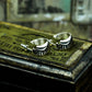 Wrapped Wing Stud Earrings - 925 Sterling Silver Handmade