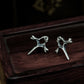 Religious Cross Earrings - 925 Silver Handmade