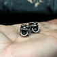 Oriental Lion Earrings ¨C Handmade 925 Silver Beast Studs