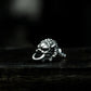 Oriental Lion Earrings ¨C Handmade 925 Silver Beast Studs