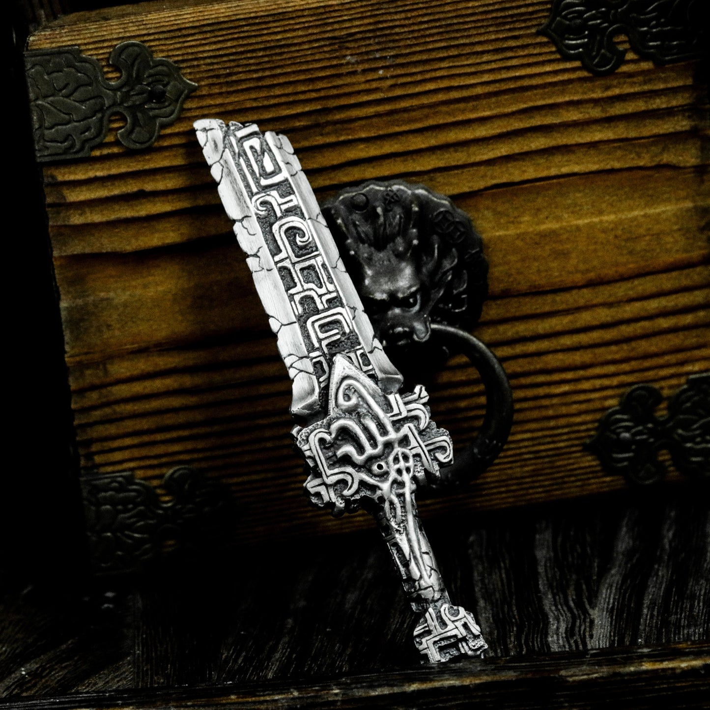 Runic Sword Pendant - 925 Silver Handmade Warrior Relic