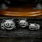 Cheshire Cat Ring with Grinning Face ¨C 925 Sterling Silver Handmade