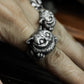 Cheshire Cat Ring with Grinning Face ¨C 925 Sterling Silver Handmade