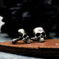 Human Skull Cufflinks - 925 Sterling Silver Handmade
