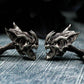 Gargoyle Devil Bat Cufflinks - 925 Silver Handmade