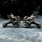 Gargoyle Devil Bat Cufflinks - 925 Silver Handmade