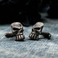 Giant Spirit Skull Cufflinks, Fierce Design - 925 Sterling Silver Handmade