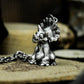 Triceratops Dinosaur Pendant - 925 Silver Handmade