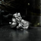 Joker Girl Ring ¨C Handmade 925 Silver Clown Band