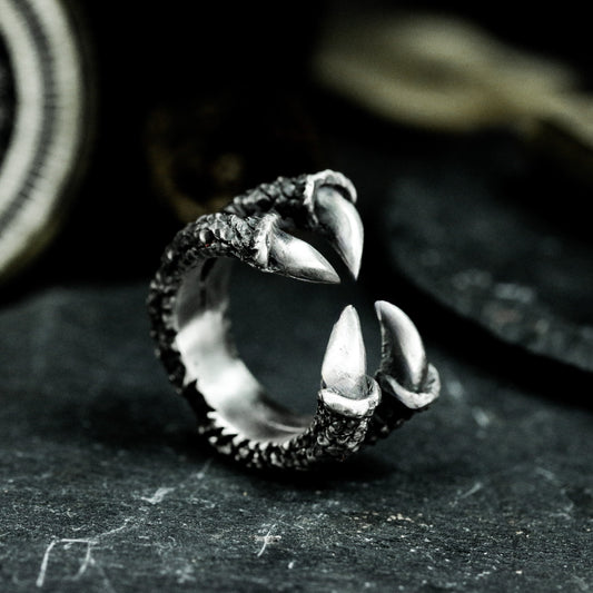 Talon Bite Ring ¨C 925 Sterling Silver Handmade