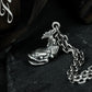 Blue Whale Pendant ¨C Handmade 925 Silver Ocean Animal Necklace